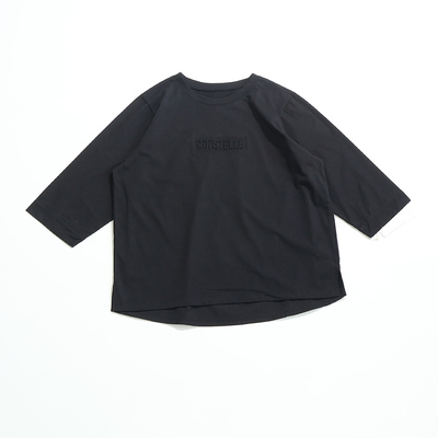 日单拼接款圆领套头T恤女款