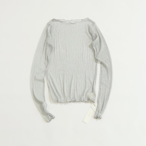 日单外贸木耳花边套头长袖套头衫