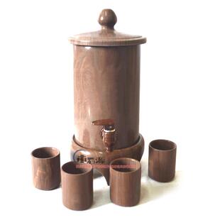 天然木鱼石水桶水缸储水罐矿物质弱碱性净化水桶整石掏空雕刻