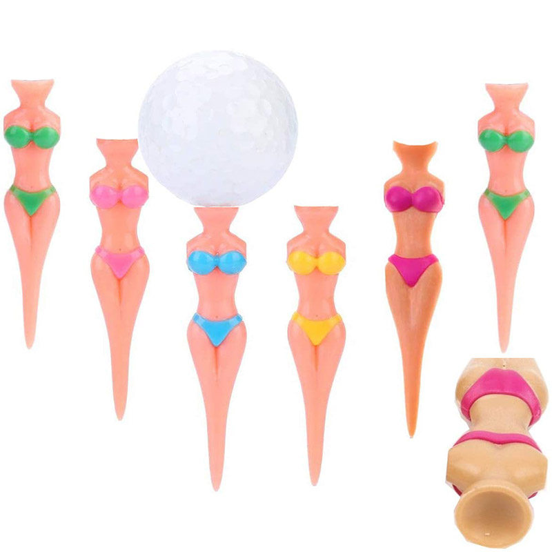 特价高尔夫球钉美女模特球Tee塑胶球座球托趣味时尚裸TEE多色选择