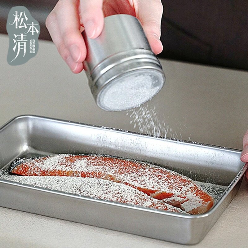 日本原装进口家事问屋304不锈钢调料罐烧撒料瓶椒盐孜然面粉罐