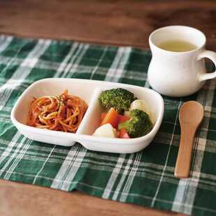 日本制STUDIO M'陶瓷分隔餐盘儿童成人饭盘下午茶早餐甜品碟减脂