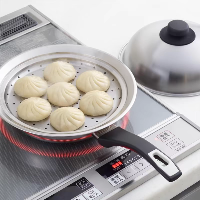 吉川金屬飛碟蒸盤日本進口帶鍋蓋