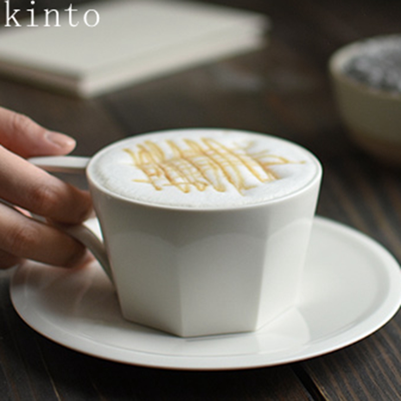 kinto陶瓷咖啡杯带托盘