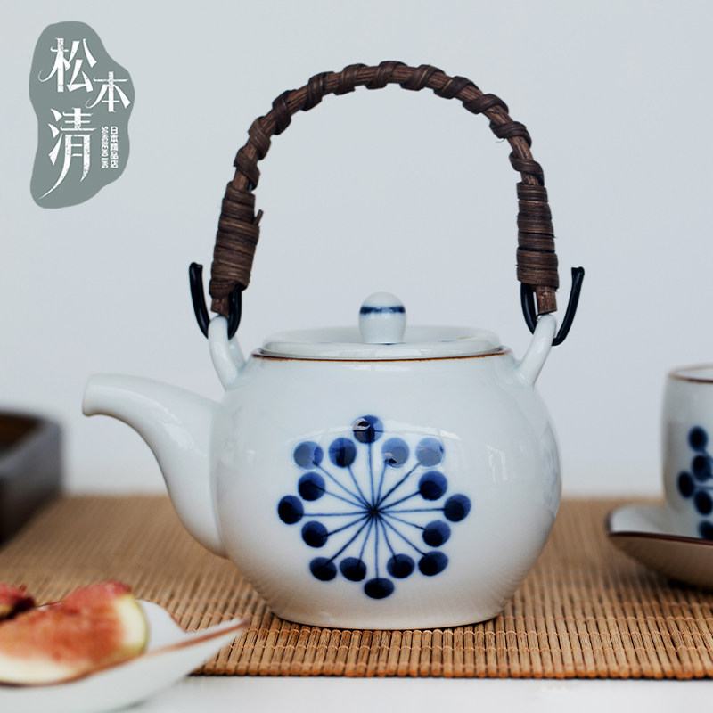 日本进口有田烧陶瓷茶壶茶杯套装工夫茶冲泡壶带滤网早茶器具带盒