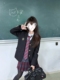 外套叠穿校供感玄短裙校供学院风一整套穿搭 原创jk制服黑三扣西装