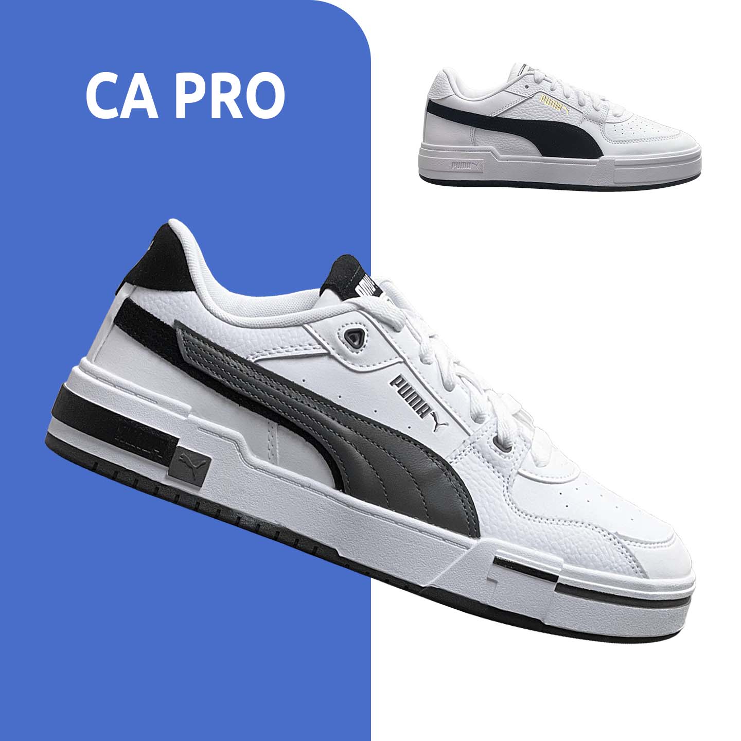 PUMA正品!男女牛皮低帮厚底板鞋