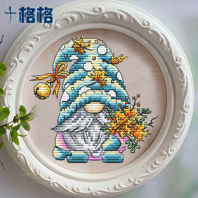 十格格十字绣法国dmc绣线套件2022新款提供saga 小矮人系列 枫叶