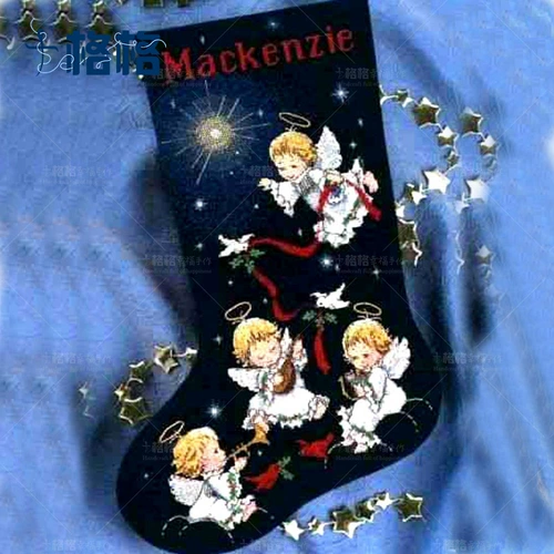 Ten Princess DMC Cross Stitch Kit 2020 Новый рождественский детский подарок милые ангельские группы рождественские чулки