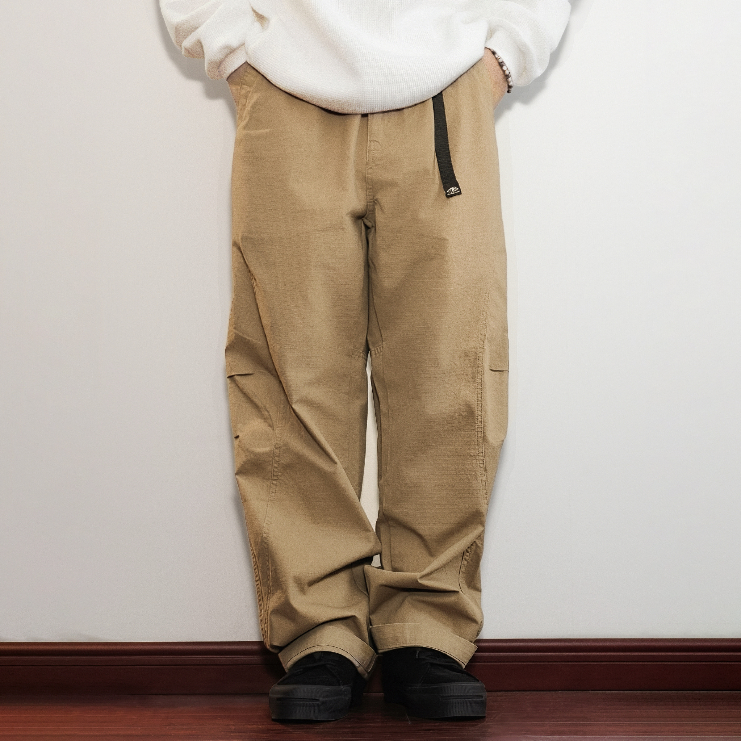 日系CITYBOY工装阔腿直筒休闲裤