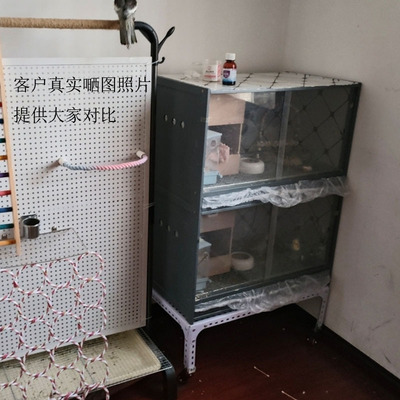 抽屉款芦丁鸡饲养箱全套宠物小屋卢丁鸡的房子笼子恒温保温箱子
