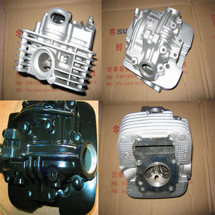 适用轻骑铃木王GS125汽缸头摩托车QS125-3骏威GSX125发动机气缸盖