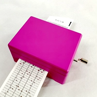 Красная пластиковая деревянная коробка с шестернями, дырокол, 5 шт, ретро стиль