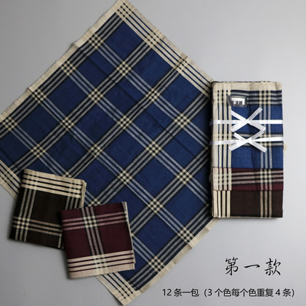 老式手帕 怀旧 男士女士吸汗手绢 老人方巾 吸汗经典 纯棉老款