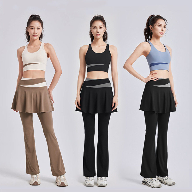 瑜伽服女2026新款背心运动裤裙专业普拉提训练大码上衣健身套装夏