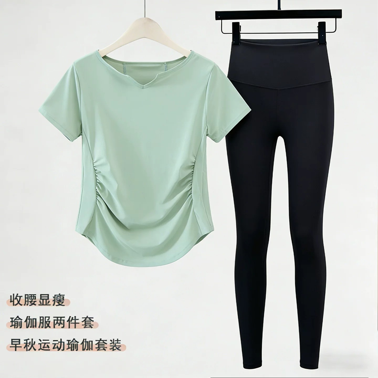 2026春季新款瑜伽服套装女健身上衣短袖休闲运动速干普拉提训练服