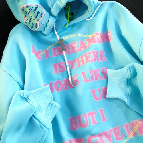 Daiwing设计感情侣连帽卫衣