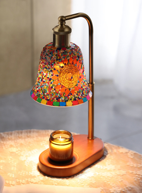 异丽复古香薰灯卧室床头灯轻奢氛围台灯融蜡灯生日乔迁新婚礼物