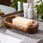 家用中古高档皂盒卫生间沥水实木复古肥皂盒中式 香皂盒木质皂托