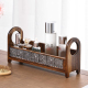 复古实木桌面化妆品收纳盒浴室卫生间洗手台台面香水护肤品置物架