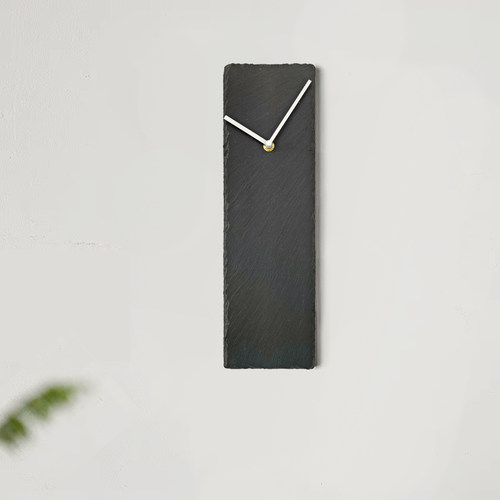 客厅玄关挂钟石材岩石极简侘寂风