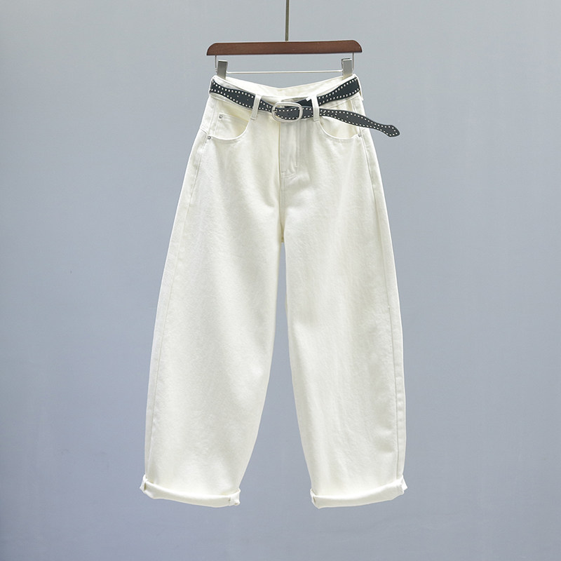 杏色高腰弯刀牛仔裤女2026春季新款宽松休闲欧货老爹阔腿镰刀裤子,女装/女士精品,牛仔裤,淘宝优惠券,粉丝福利购,淘宝优惠卷