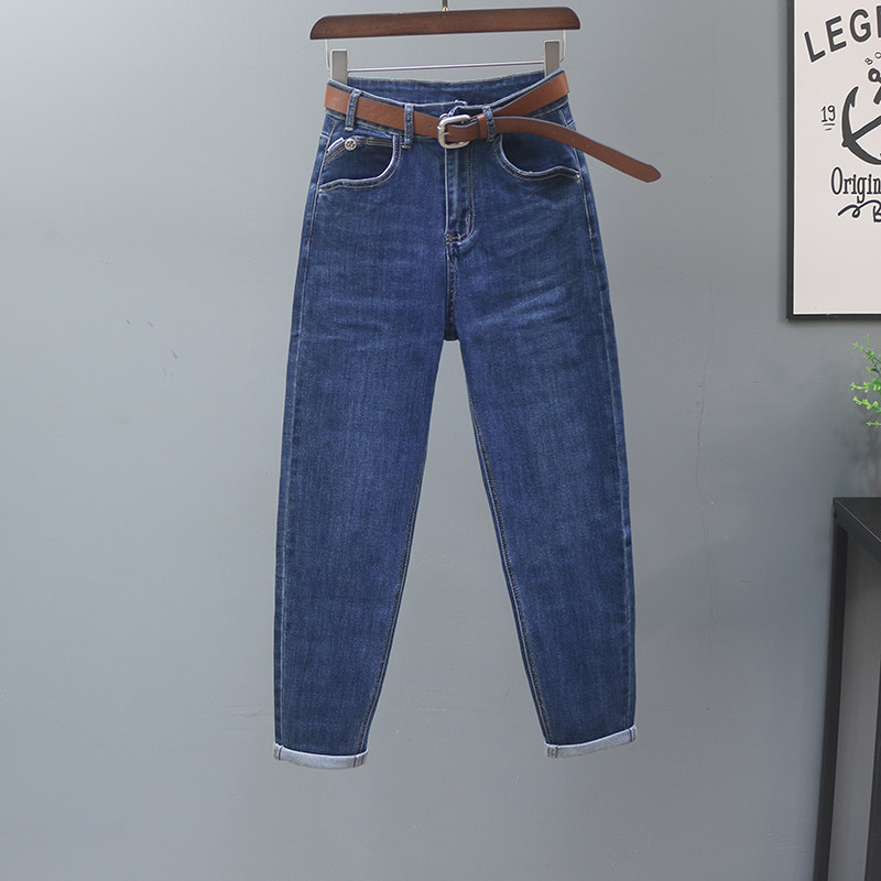 欧货牛仔裤女宽松哈伦裤2025春秋新款高腰弹力休闲小脚萝卜裤显瘦,女装/女士精品,牛仔裤,淘宝优惠券,粉丝福利购,淘宝优惠卷