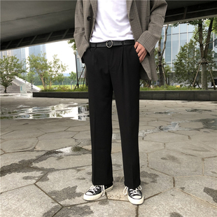 UPDAYWANG 裤 ins超火直筒休闲西裤 男西装 chic休闲男 宽松韩版