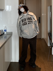 UPDAYWANG 加厚保暖撞色开衫男 情侣休闲复古加绒大棉衣潮流
