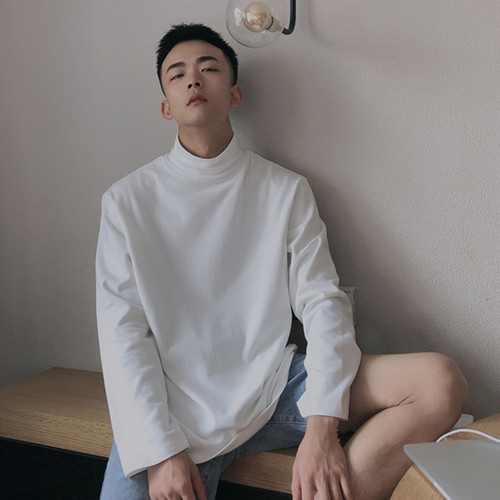 半高领纯棉打底衫打底衫