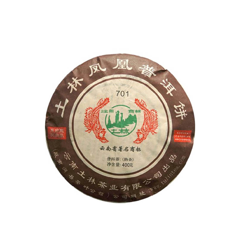 云南普洱茶 宫廷级熟茶 2012年土林凤凰普洱饼701七子饼茶357克 茶 普洱 原图主图