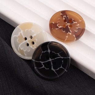 高档树脂大衣风衣外套毛衣西装花纹网上衣裤子百搭树脂纽扣扣子