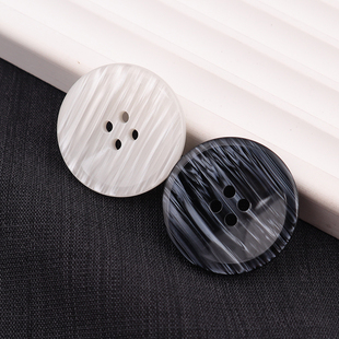 高档树脂灰色白色大衣风衣外套呢子羊绒西装袖口西裤圆形纽扣扣子