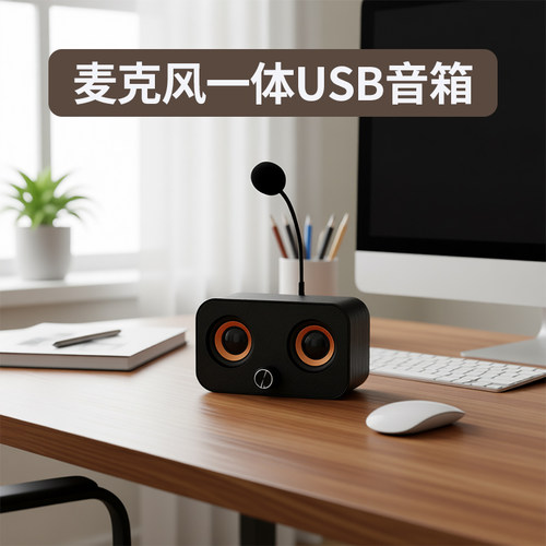 麦克风USB音响USB音箱电脑音箱电脑音响USB麦克风一体音响麦克风
