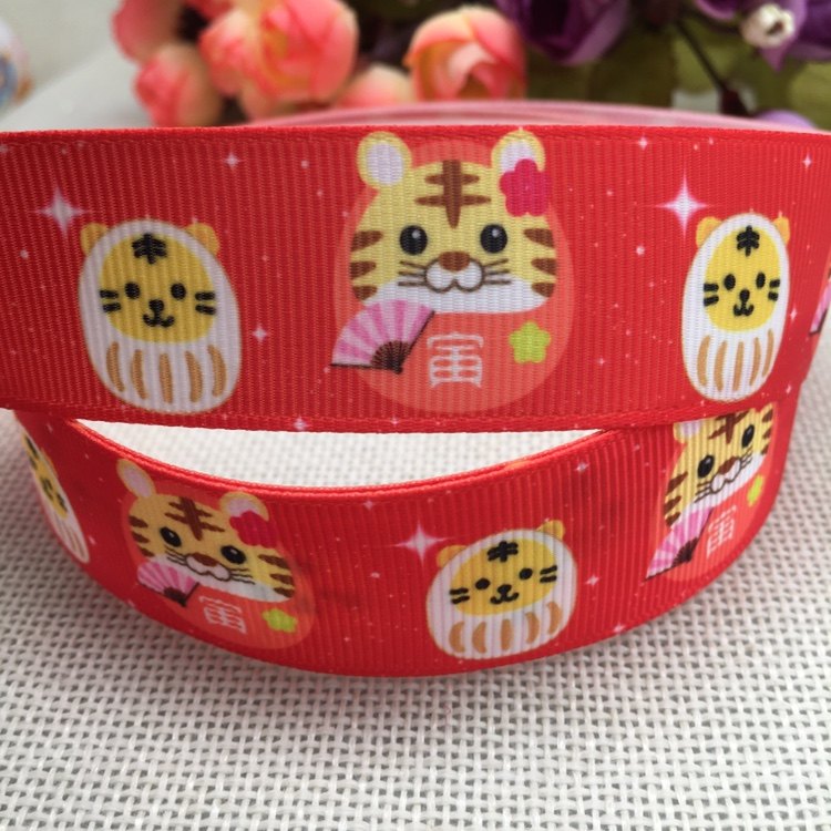 25mm新款虎年印花卡通罗纹织带diy发饰材料优质丝带21111913,纺织面料/辅料/配套,织带/丝带/缎带,淘宝优惠券,粉丝福利购,淘宝优惠卷