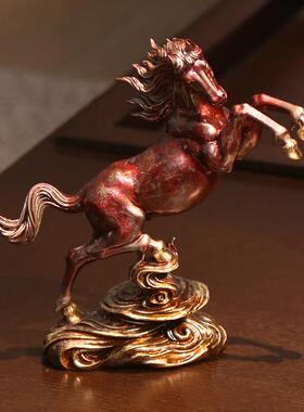 B-C1024彩铜《》青云直上马摆摆件马到成功家居客装饰品厅玄关件