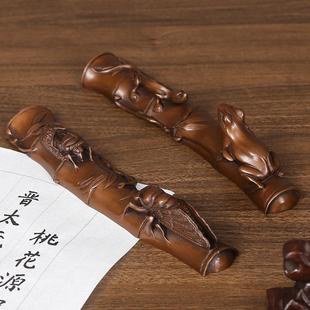 紫知足铜常乐镇纸件文房摆宝镇四尺教师节紫铜小知礼物礼品铜饰品