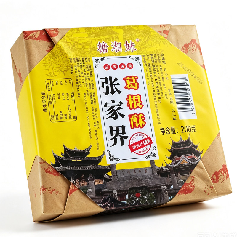 糖湘妹张家界葛根酥200g湖南张家界特产美食烘烤类糕点伴手礼特价
