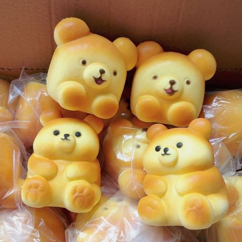 湿软手感软粘慢仿真熊仔慢回弹捏捏乐解减压模型道具一件代发