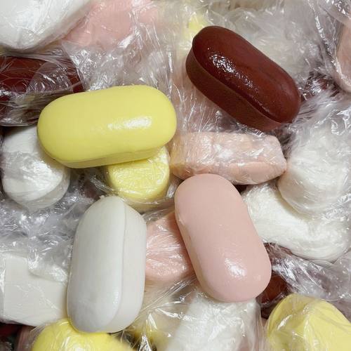 手感湿软仿真超慢粘粘年糕条慢回弹捏捏乐解减压模型道具一件代发