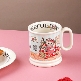 CALL ME PANDA 陶瓷马克杯 微波炉可用大号马克杯 办公室杯子单件