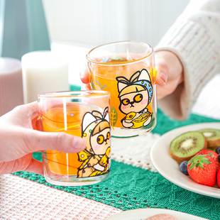 CALL ME PANDA  Lily-BIT比特玻璃杯 卡通图案杯子 水杯酒杯250ml