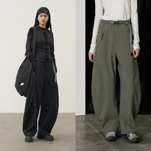 女休闲裤 半圆女装 子休闲轻户外弯刀裤 2025秋冬加绒加厚裤 运动