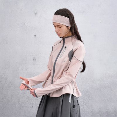 半圆原创设计女装[运动]2026夏季宽松网眼立领轻薄款防晒衣外套女