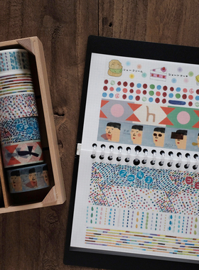 分装 | 日本 JAGDA mt展会限定和纸胶带 仙台 男人脸彩雨盐系