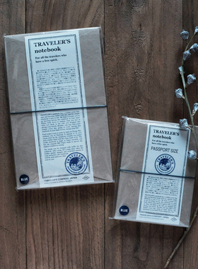 日本 Traveler's Factory 蓝色TN TFA标准护照牛皮旅行者手帐