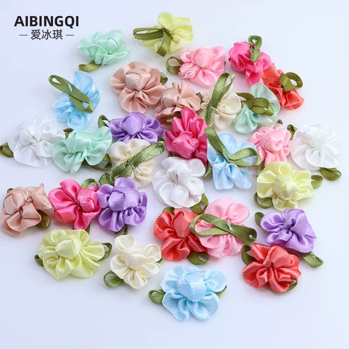 10 DIY RIPMADE RIBBON PLUS LEVES Kang Naixin Маленькие цветы Любовь с листьями и маленькими цветами отредактированные цветочные декоративные аксессуары