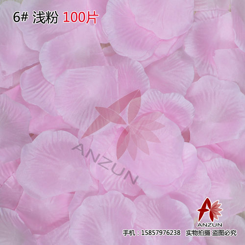 浅粉 结婚庆婚礼喜庆用品仿真玫瑰花瓣婚房婚床装饰拍摄道具