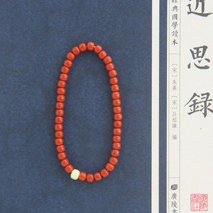 正品 天然南红手串女高端特级满肉小老型蜜蜡手链凉山本命年新中式