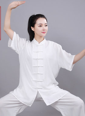 亚麻棉太极服练功服青少年
